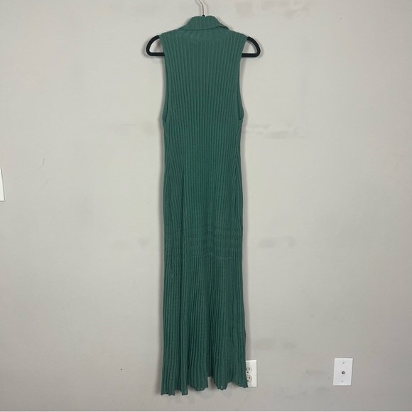 NWT FREE PEOPLE HARLEY SWEATER MAXI DRESS SIZE XS IN GREEN TURTLENECK - Picture 15 of 16